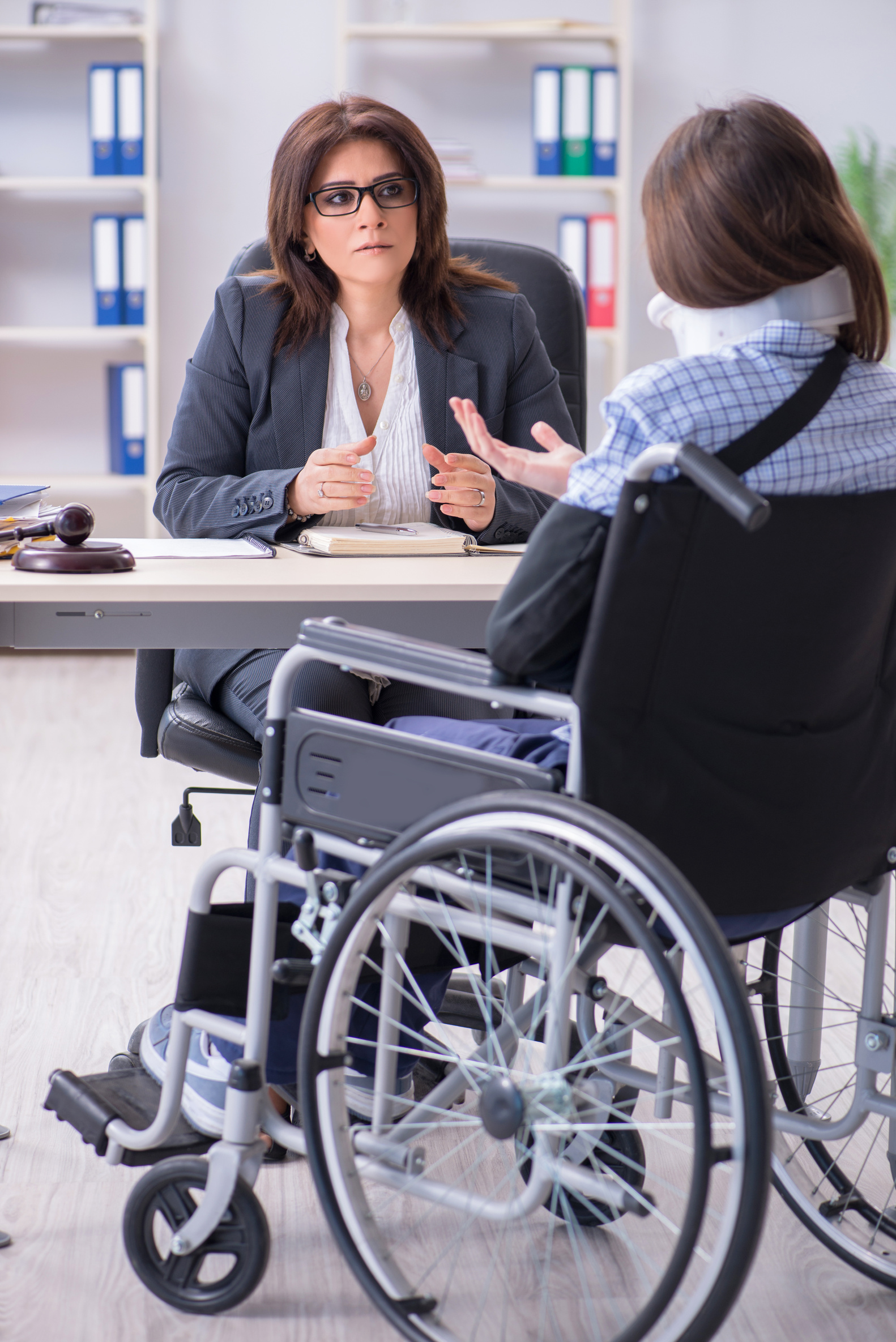 Injured Employee Visiting Lawyer